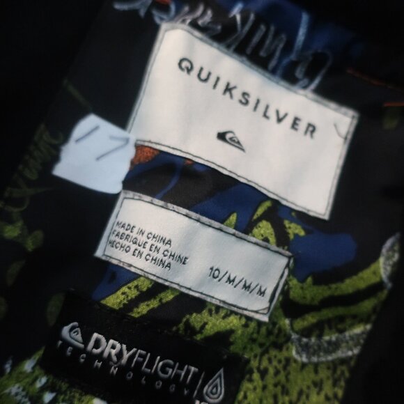 Boys Quiksilver Orange Insulated Ski Pants M/10 - Picture 6 of 6